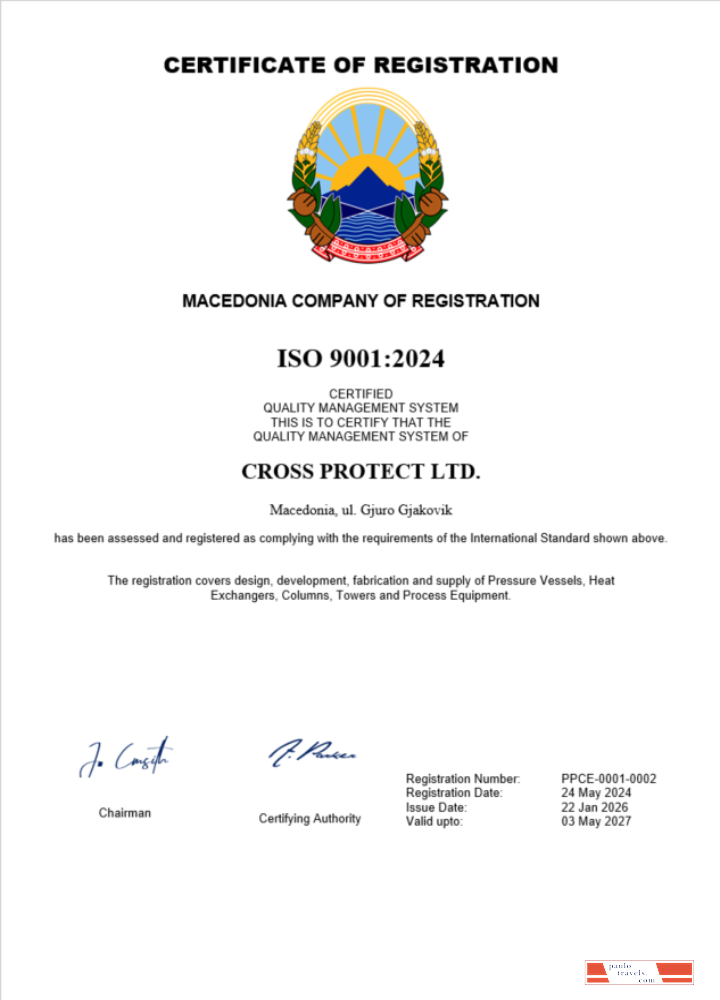 Macedonia business registration certificate Word and PDF template